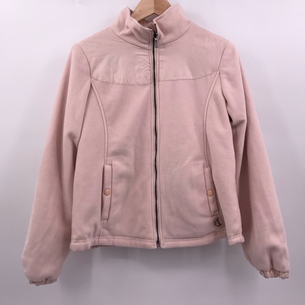 Blush Pink Zip of Fleece Jacket